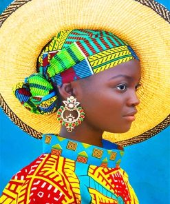 African Woman Colorful Paint By Numbers