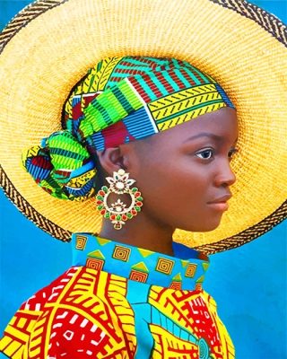 African Woman Colorful Paint By Numbers