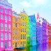 Colorful Buildings Paint By Numbers