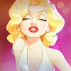 Marilyn Monroe Cartoon Paint By Numbers