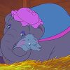 Dumbo And Mommy Paint By Numbers