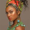 Gorgeous African Woman Paint By Numbers