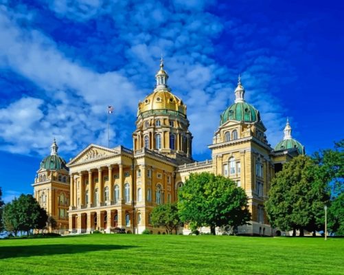 Iowa State Capitol Paint By Numbers