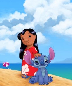 Lilo And Stitch Enjoying Paint By Numbers