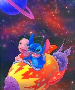 Lilo And Stitch Galaxy Paint By Numbers