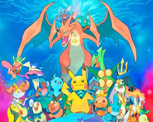 Pokemon Anime Paint By Numbers