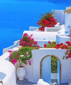 Santorini Mediterraneo Paint By Numbers