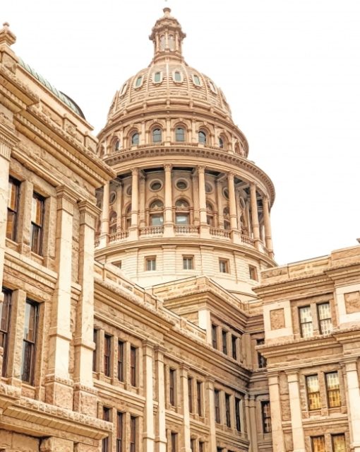 Texas State Capitol Paint By Numbers