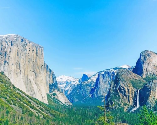 Yosemite California Mountains Paint By Numbers