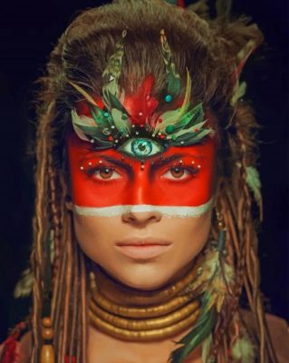 Tribal Face paint by numbers