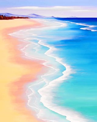 Beach Wonderland paint by numbers