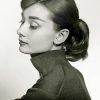 Black And White Audrey Hepburn Portrait paint by numbers