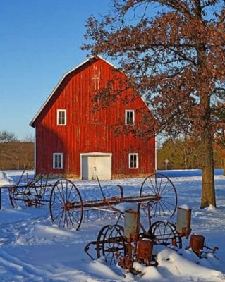 Aesthetic Barn Paint by numbers