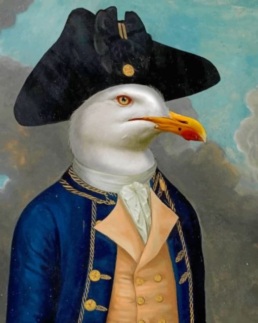 Captain Seagull Paint by numbers