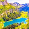 Seealpsee Lake Switzerland paint by numbers