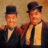 Vintage Laurel And Hardy Paint by numbers