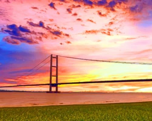 River Humber Bridge paint by numbers