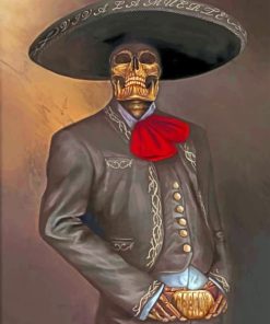 Aesthetic Latino Skull Paint by numbers