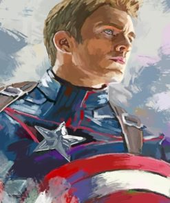 Aesthetic Captain America Paint by numbers