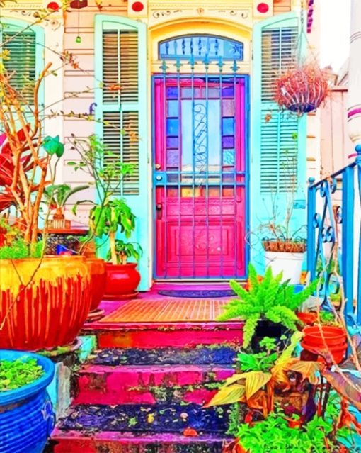 Bohemian Door Paint by numbers