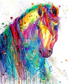 Colorful Horse paint by numbers