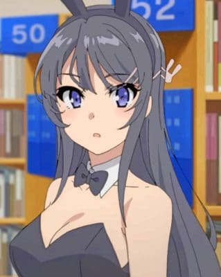 Mai Sakurajima Bunny Senpai paint by numbers