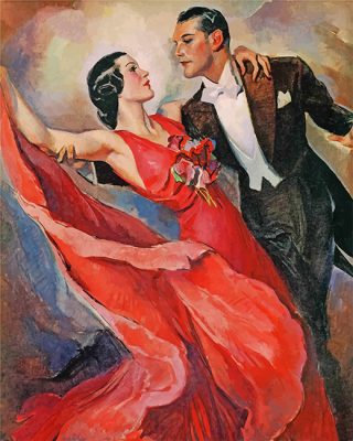 Vintage Dancers Art paint by number