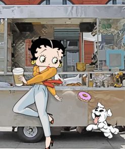 Betty Boop And Her Dog Paint By Numbers