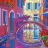 Venice Canal Bridge paint by numbers