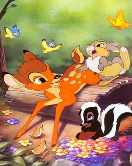 bambi-thumper-and-skunk-paint-by-numbers