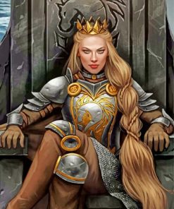 Warrior Queen Art paint by numbers