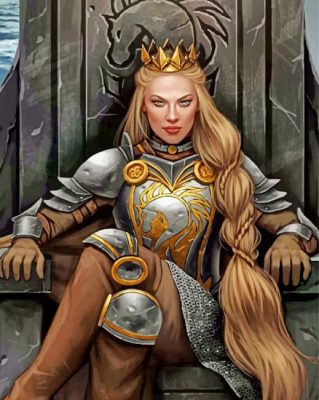 Warrior Queen Art paint by numbers