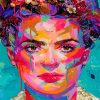 Colorful Frida Art Paint by numbers