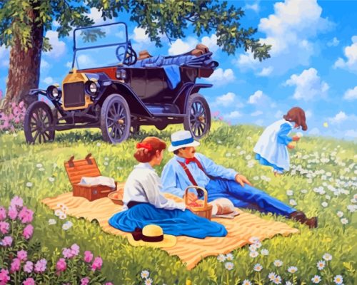 Family Picnic Paint by numbers