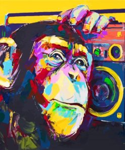 Monkey Art Paint by numbers