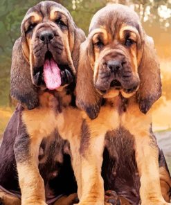 bloodhound-puppies-paint-by-number