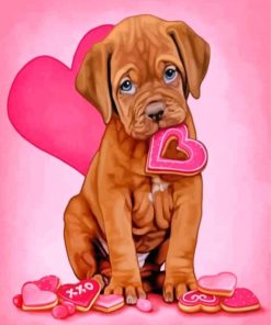 cute-dogue-de-bordeaux-paint-by-number