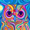 Colorful Owl Paint by numbers