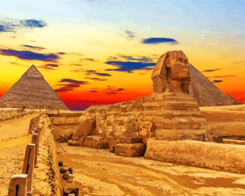 Egypt Pyramids Paint by numbers