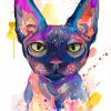 Sphinx Cat Art Paint by numbers