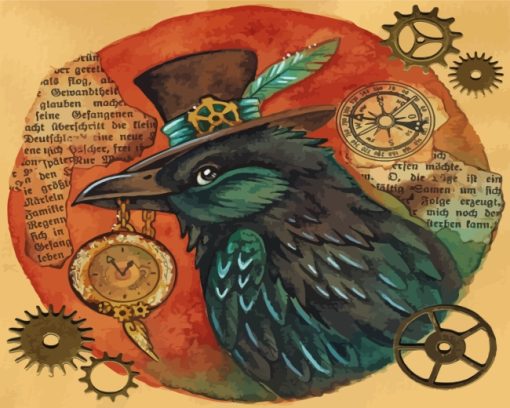 crow-steampunk-paint-by-numbers