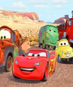 Lightning Mcqueen Cars Paint by numbers