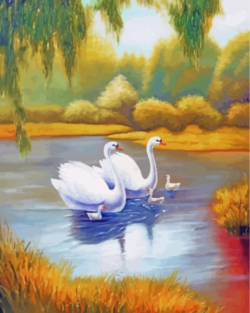 white-swans-(2)-paint-by-numbers