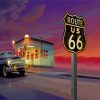 Aesthetic Route 66 Paint by numbers