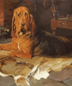 Bloodhound Dog Paint by numbers