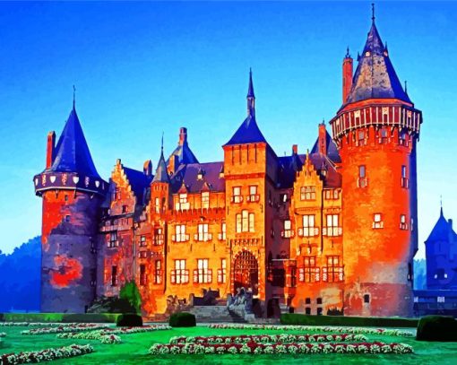 Castle De Haar Utrecht Paint by numbers