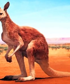 Desert-Kangaroo-paint-by-number