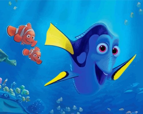 Dory And Nemo Paint by Numbers