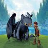 Hiccup And Dragon Paint by numbers