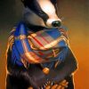 Mr Badger Paint by numbers